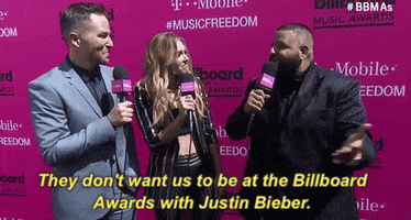 Dj Khaled They Dont Want Us To Be At The Billboard Music Awards With Justin Bieber GIF by Billboard Music Awards