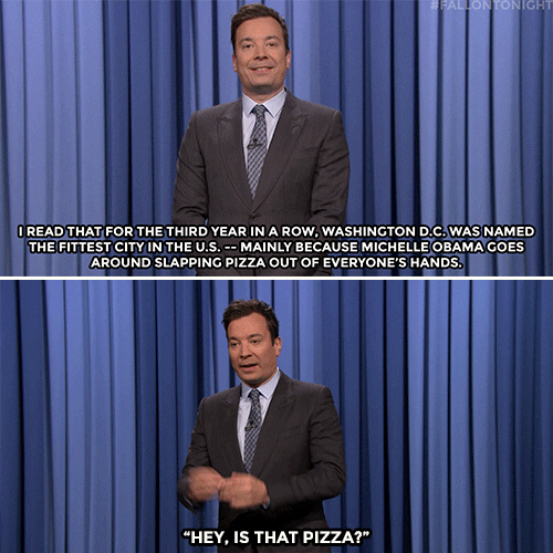 jimmy fallon pizza GIF by The Tonight Show Starring Jimmy Fallon