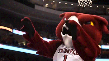College Basketball Dancing GIF by Temple Owls