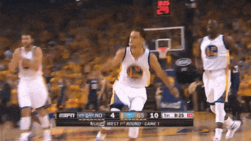 golden state warriors nba playoffs 2015 GIF by NBA