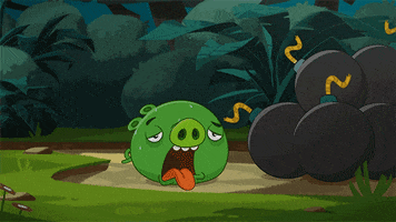 Pig Sweating GIF by Angry Birds