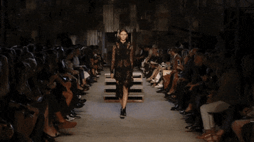 nyfw 2015 lace dress GIF by Glamour