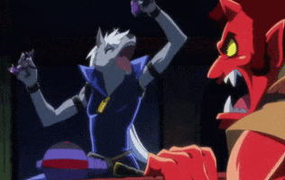 queue angry laughing furry toys GIF