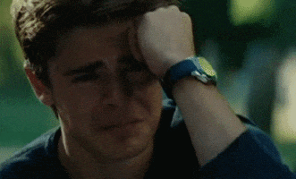 cupcakesarenice crying zac efron GIF