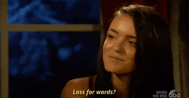 loss for words raven GIF by The Bachelor