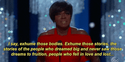 viola davis exhume those stories GIF by The Academy Awards