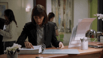 flip looking GIF by Angie Tribeca