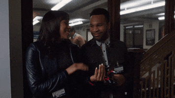 High Five Johnny Ray Gill GIF by CBS