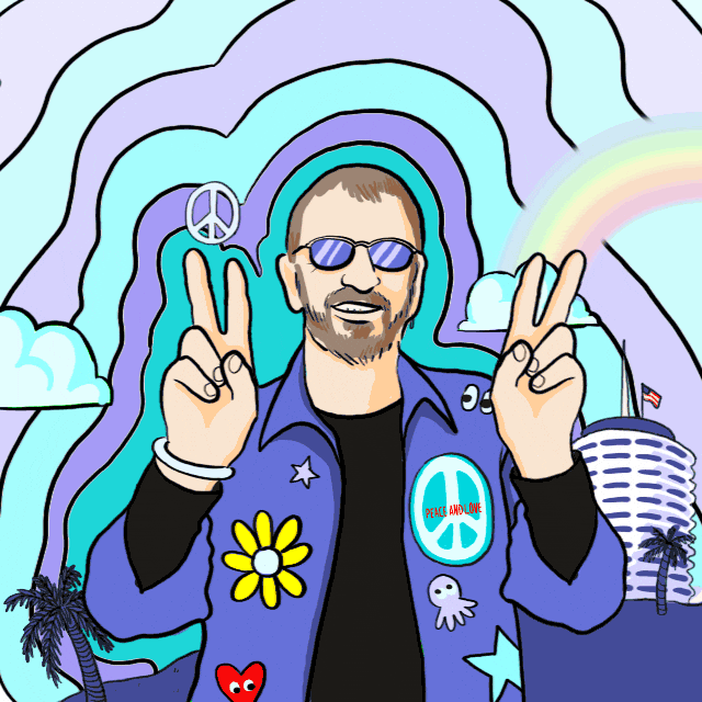 the beatles GIF by Ringo Peace and Love