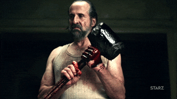 angry peter stormare GIF by American Gods