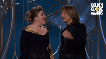 kelly clarkson and the golden globe goes to GIF by Golden Globes