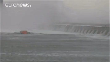 storm waves GIF by euronews