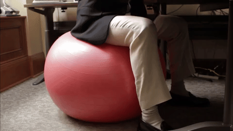 bouncy yoga ball