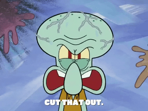 Spongebob Squarepants Episode 1 Season 7 Spongebob Stop It Tentacle Vision Cut It Out Gif Gif