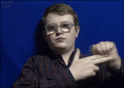 middle finger finger guns GIF