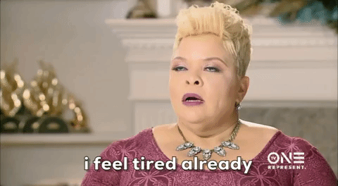 tired tamela mann GIF by TV One