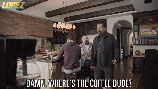 george lopez coffee GIF by Lopez on TV Land