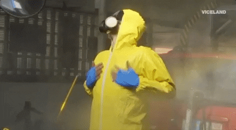 Rona Hazmat GIF by KING OF THE ROAD - Find & Share on GIPHY