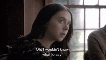 I Wouldnt Know What To Say Bel Powley GIF by Carrie Pilby The Movie