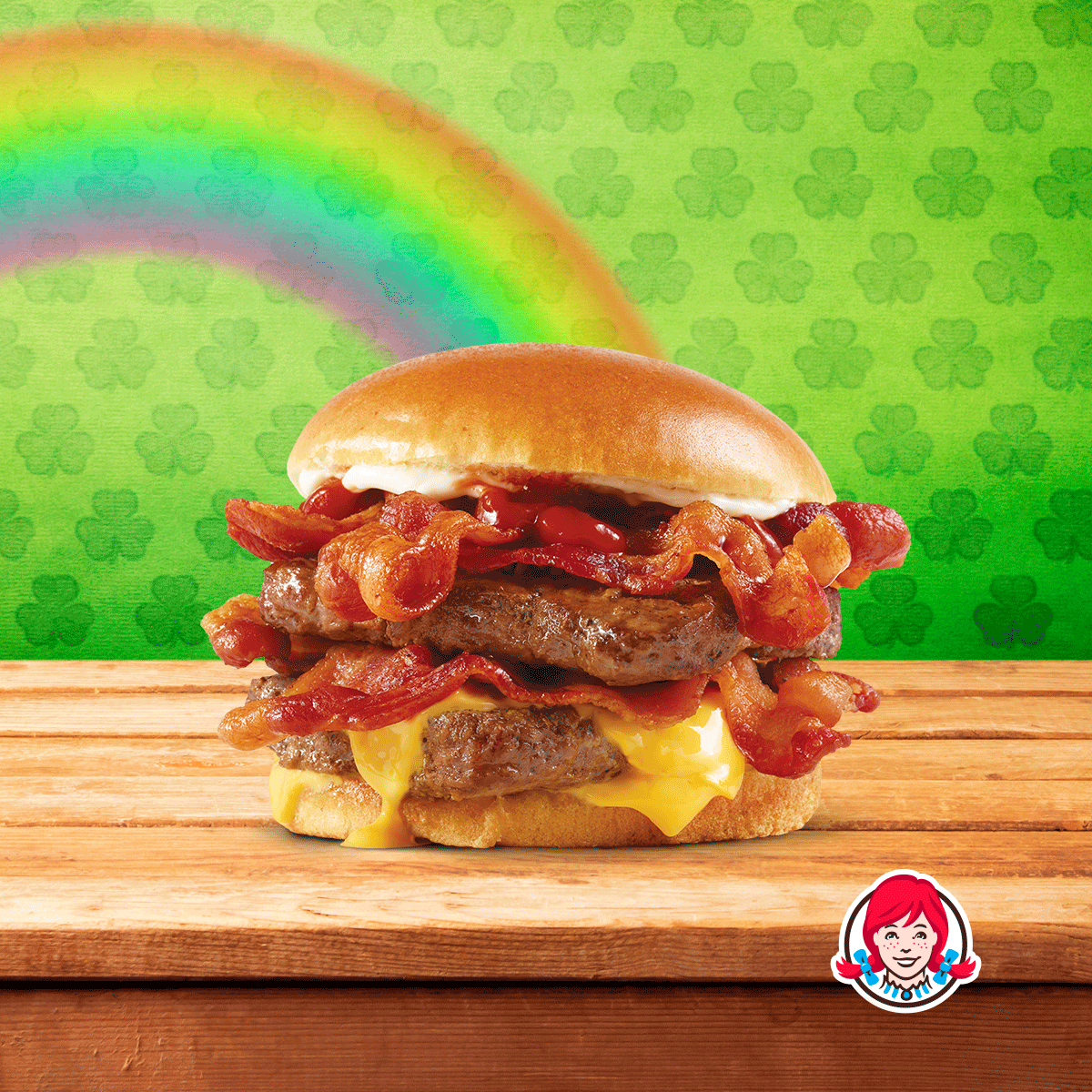 St. Patricks Bacon GIF by Wendy's Puerto Rico Find & Share on GIPHY