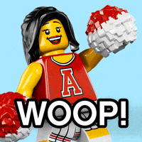 Cheer Cheerleader GIF by LEGO
