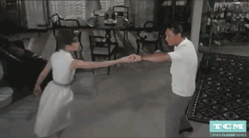 audrey hepburn dancing GIF by Turner Classic Movies
