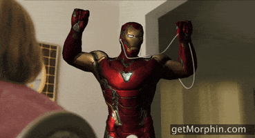 Happy Iron Man GIF by Morphin