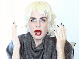 terrified bad hair day GIF by HelloGiggles