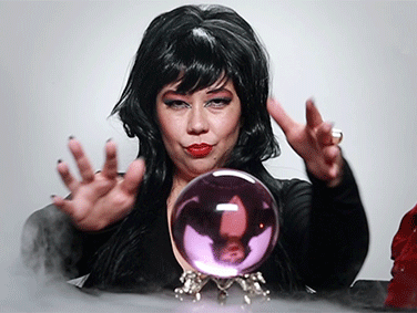 Fortune Teller Witch GIF by HelloGiggles - Find & Share on GIPHY