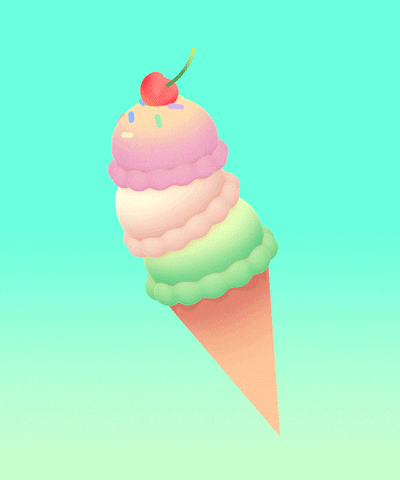 ice cream spinning GIF by Michael Shillingburg