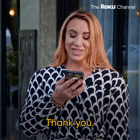 Season 1 Thank You GIF by The Roku Channel