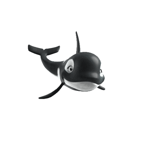 Happy Whale Sticker by 10e Ave Productions