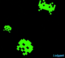 space invaders arcade GIF by ladypat