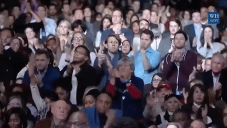 Barack Obama Applause GIF by Obama - Find & Share on GIPHY