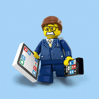 Running Late Business Man GIF by LEGO
