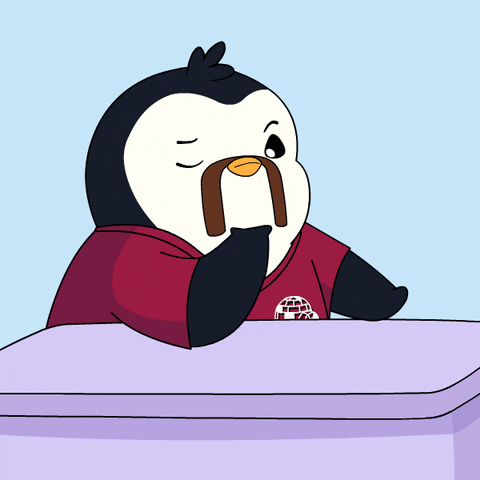 Wondering Question Mark GIF by Pudgy Penguins