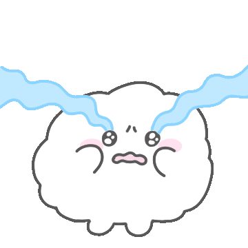 Sad Character Sticker