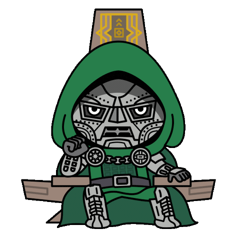 Doctor Doom Waiting Sticker by Marvel Studios