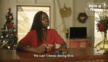 Christmas Cant Do This GIF by Death In Paradise
