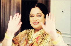 Image result for kirron kher gif