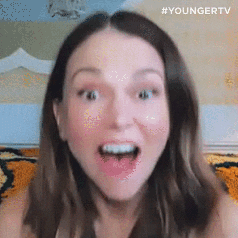 Surprised Sutton Foster GIF by YoungerTV