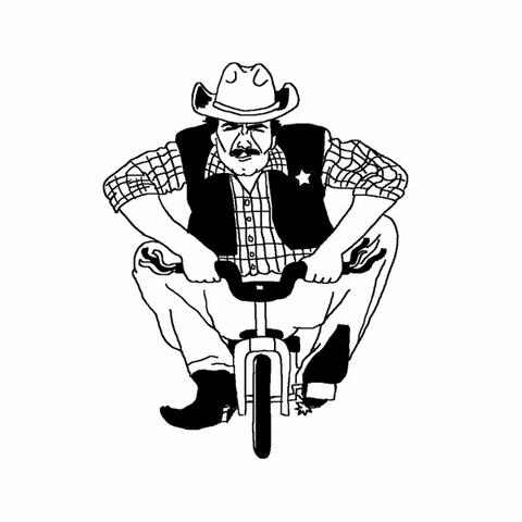 Cowboy Tricycle GIF