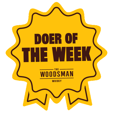 The Woodsman Whisky Sticker