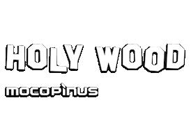 Wood Holywood Sticker by Mocopinus