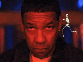 Denzel Washington Skeleton GIF