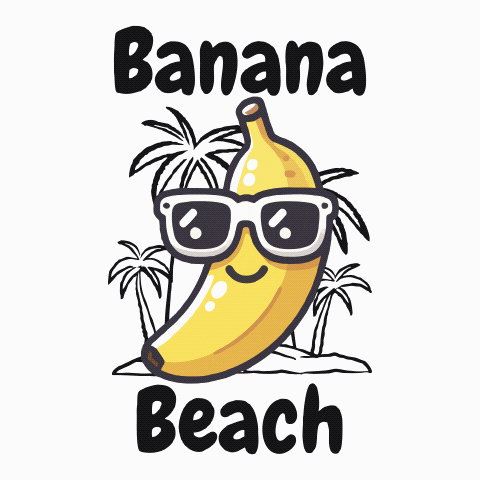 Beach Party Banana GIF by Cartoon.City