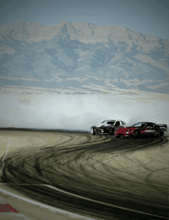 Drifting Red Car GIF