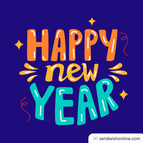 Happy New Year GIF by sendwishonline.com