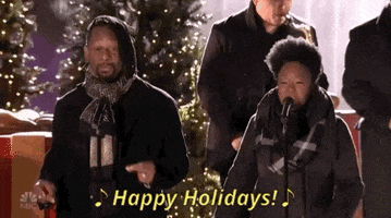happy holidays christmas in rockefeller 2018 GIF by NBC