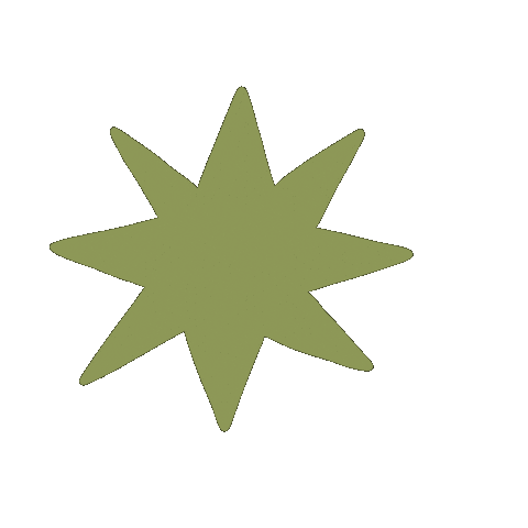 Green Star Sticker